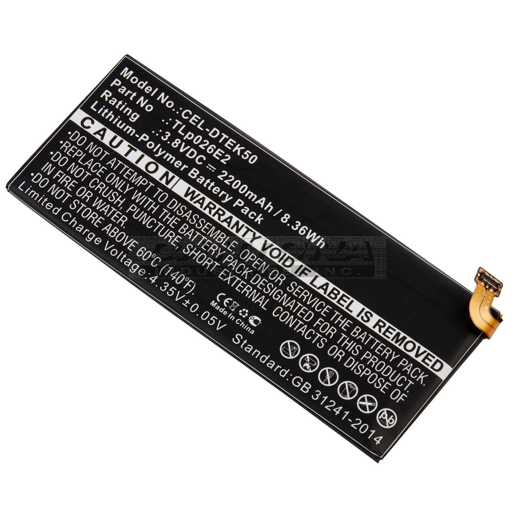 cel-dtek50 Battery