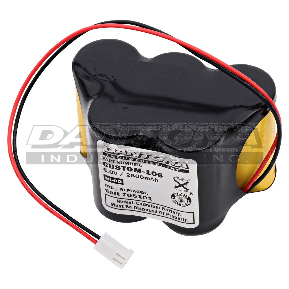 custom-106|custom-106|custom-106-2 Battery|Nickel Cadmium|NiMH/NiCD Packs