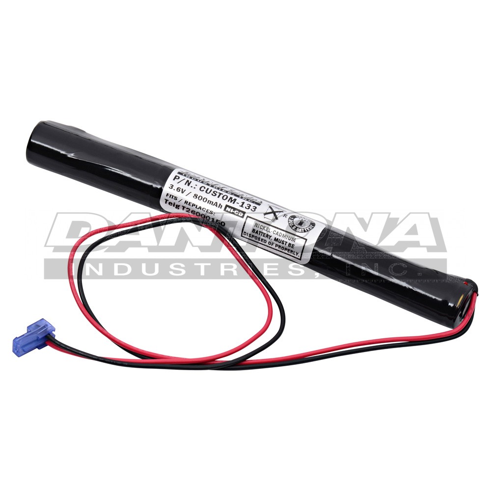 custom-133|custom-133|custom-133-2 Battery|Nickel Cadmium|NiMH/NiCD Packs