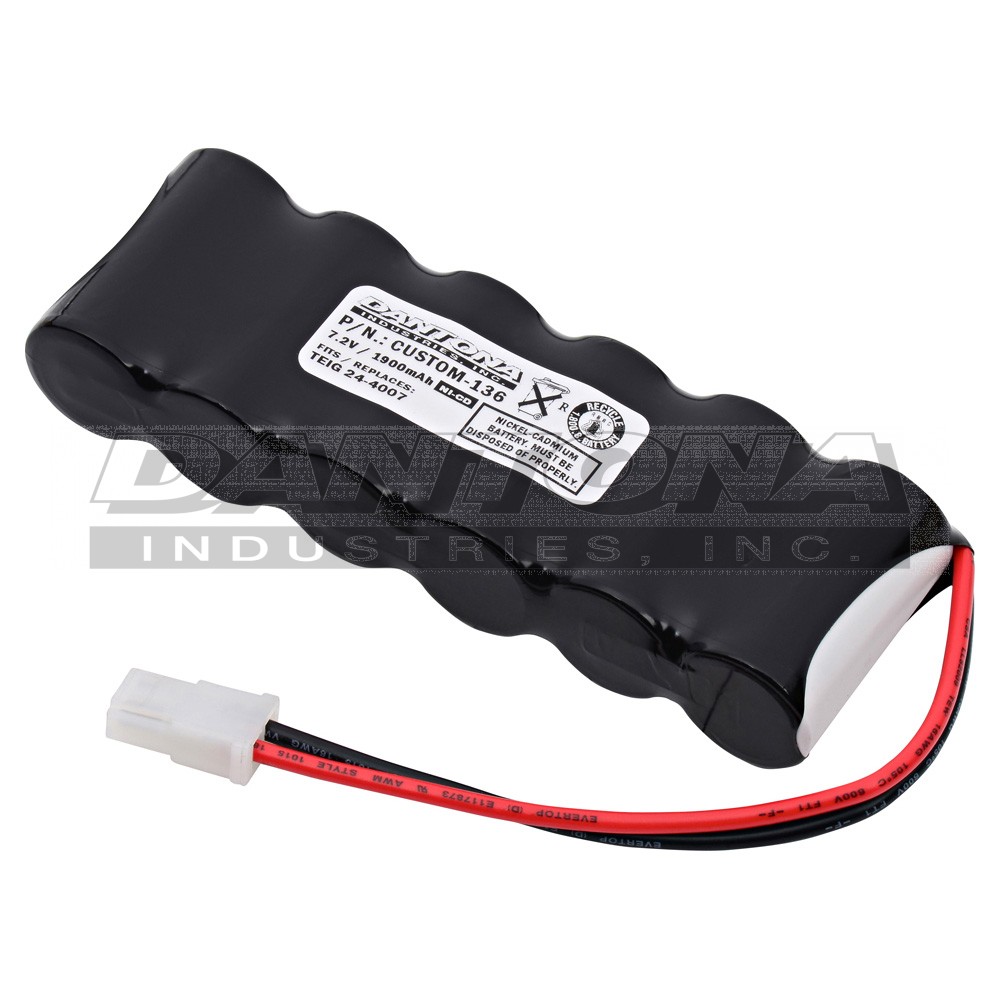 custom-136|custom-136|custom-136-2 Battery|Nickel Cadmium|NiMH/NiCD Packs