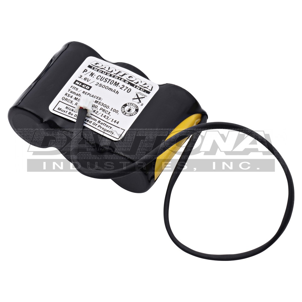 custom-270|custom-270|custom-270-2 Battery|Nickel Cadmium|NiMH/NiCD Packs