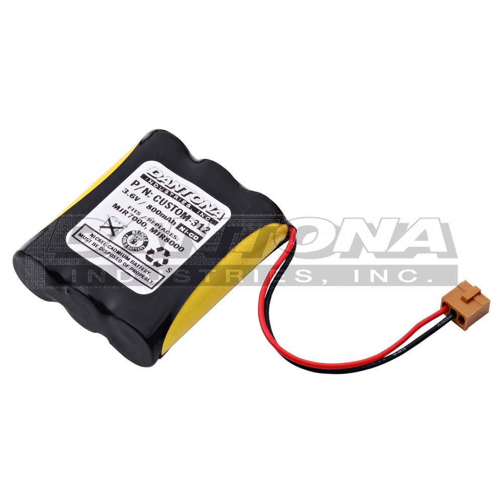 custom-312|custom-312|custom-312-2 Battery|Nickel Cadmium|NiMH/NiCD Packs