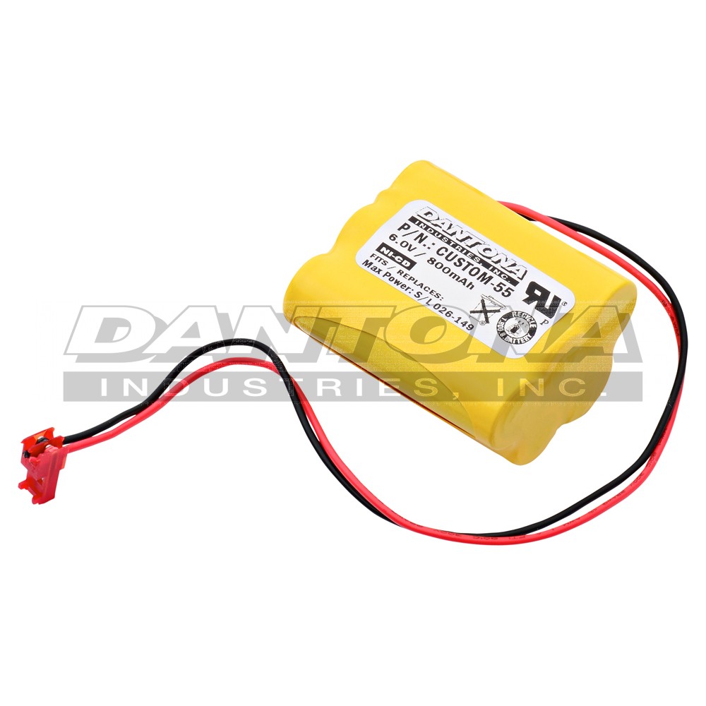custom-55|custom-55|custom-55-2 Battery|Nickel Cadmium|NiMH/NiCD Packs