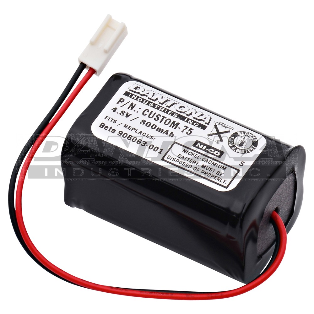 custom-75|custom-75|custom-75-2 Battery|Nickel Cadmium|NiMH/NiCD Packs