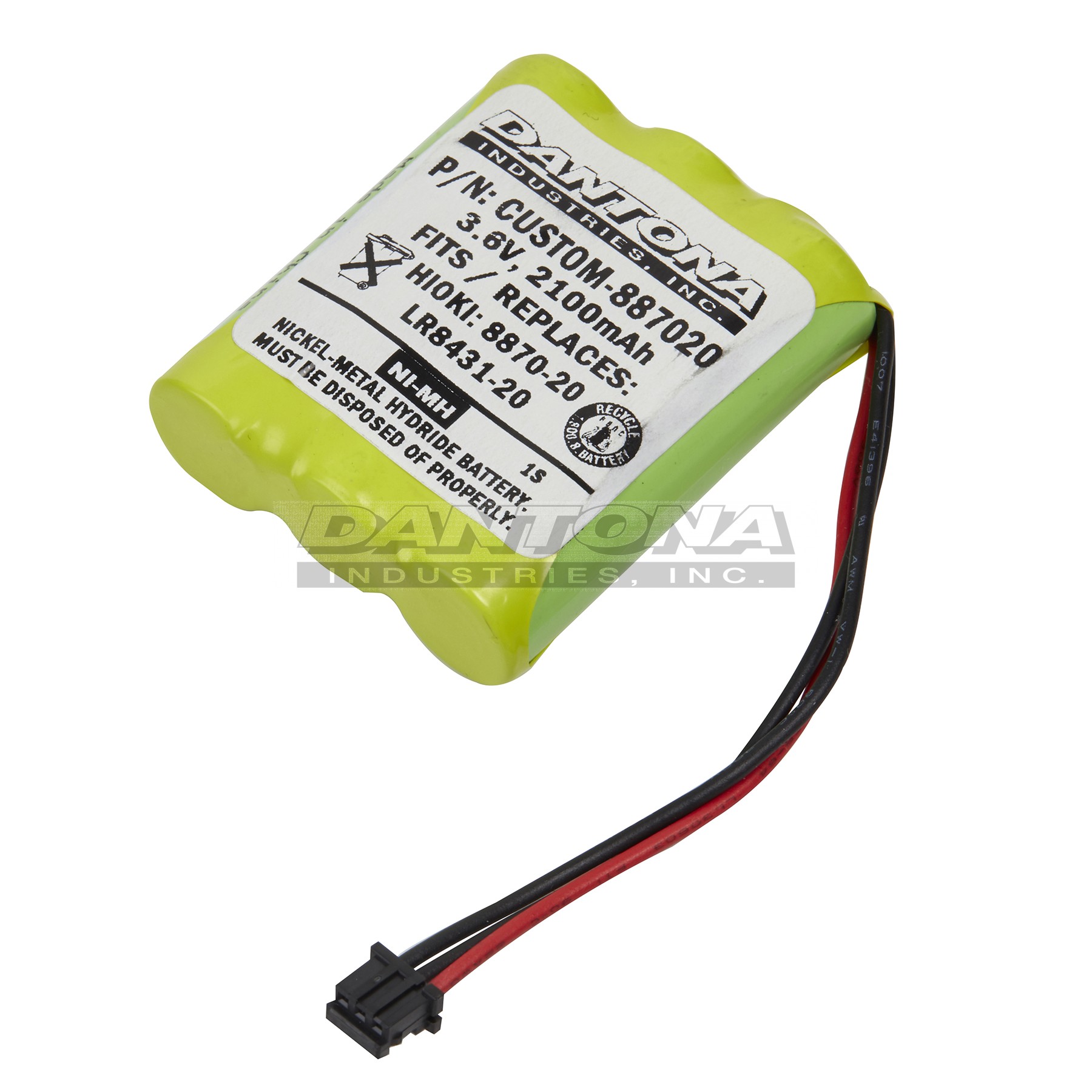 custom-887020|custom-887020|custom-887020-2 Battery|Nickel Metal Hydride|NiMH/NiCD Packs