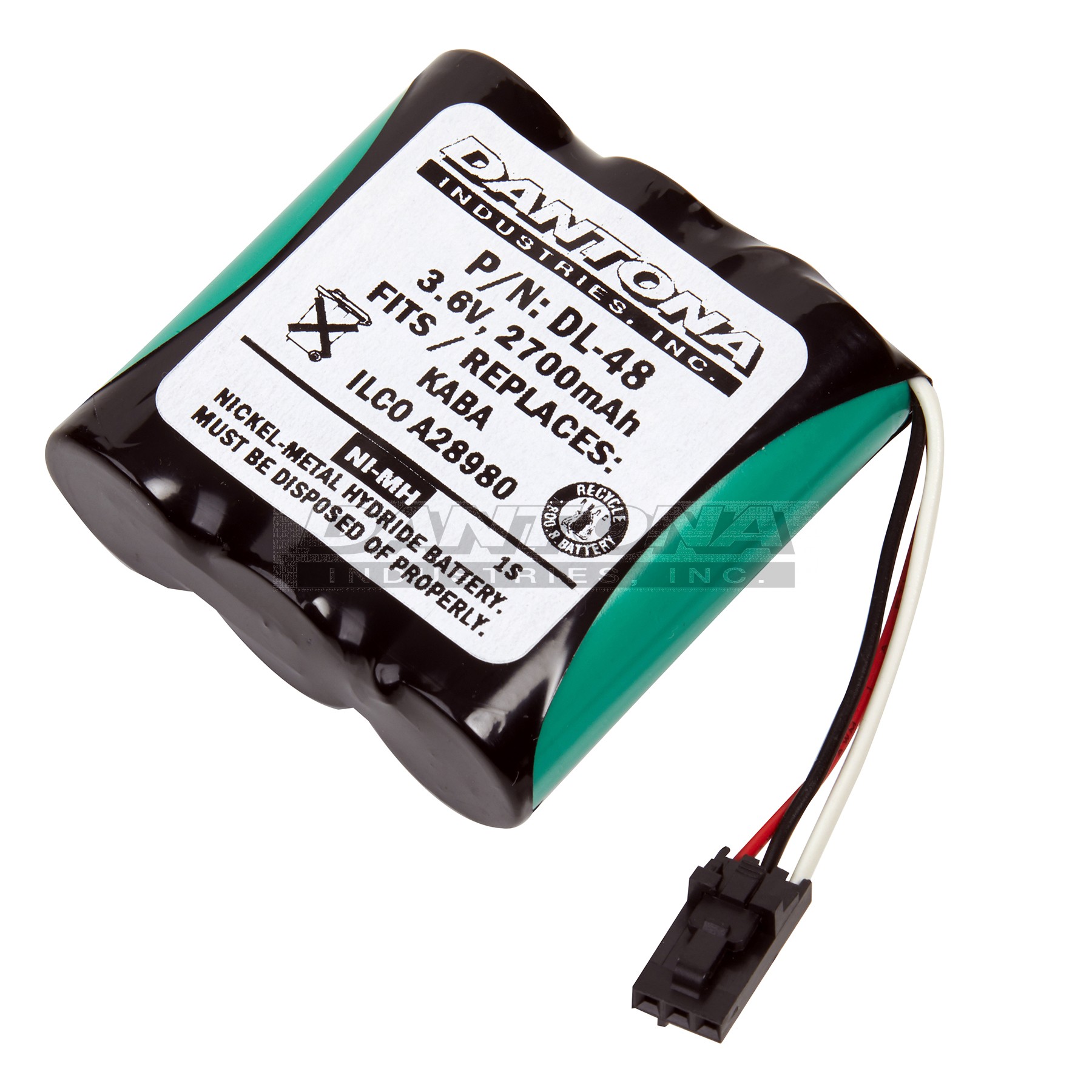 dl-48|dl-48|dl-48-2 Battery|Nickel Metal Hydride|NiMH/NiCD Packs