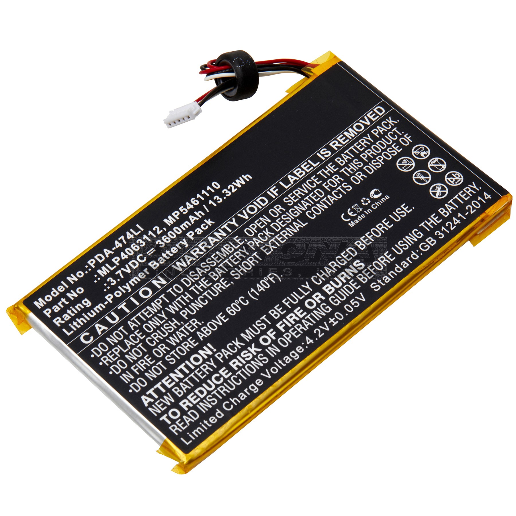 pda-474li|pda-474li|pda-474li-2 Battery