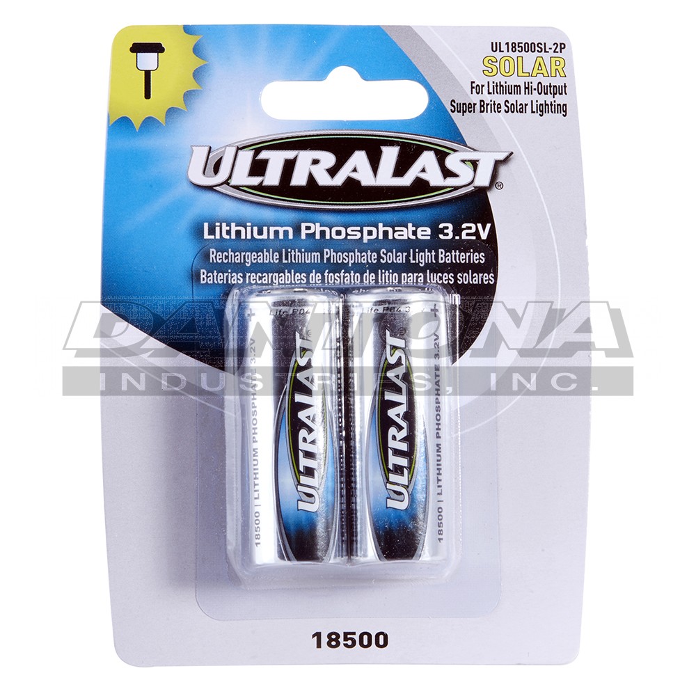 ul18500sl-2p|ul18500sl-2p|ul18500sl-2p-2 Battery|Rechargeable 3.2V Cylindrical