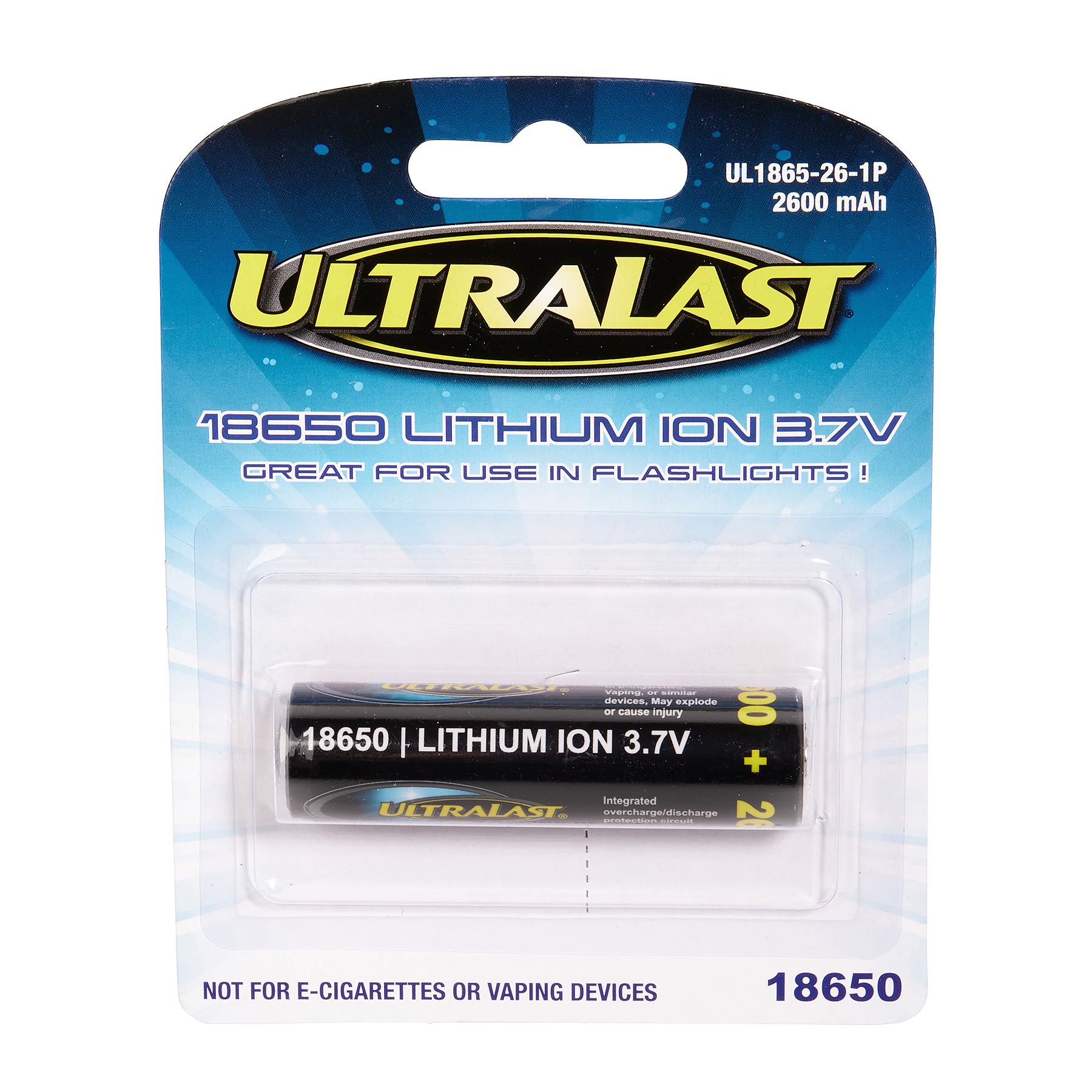 ul1865-26-1p Flashlight|Rechargeable 18650