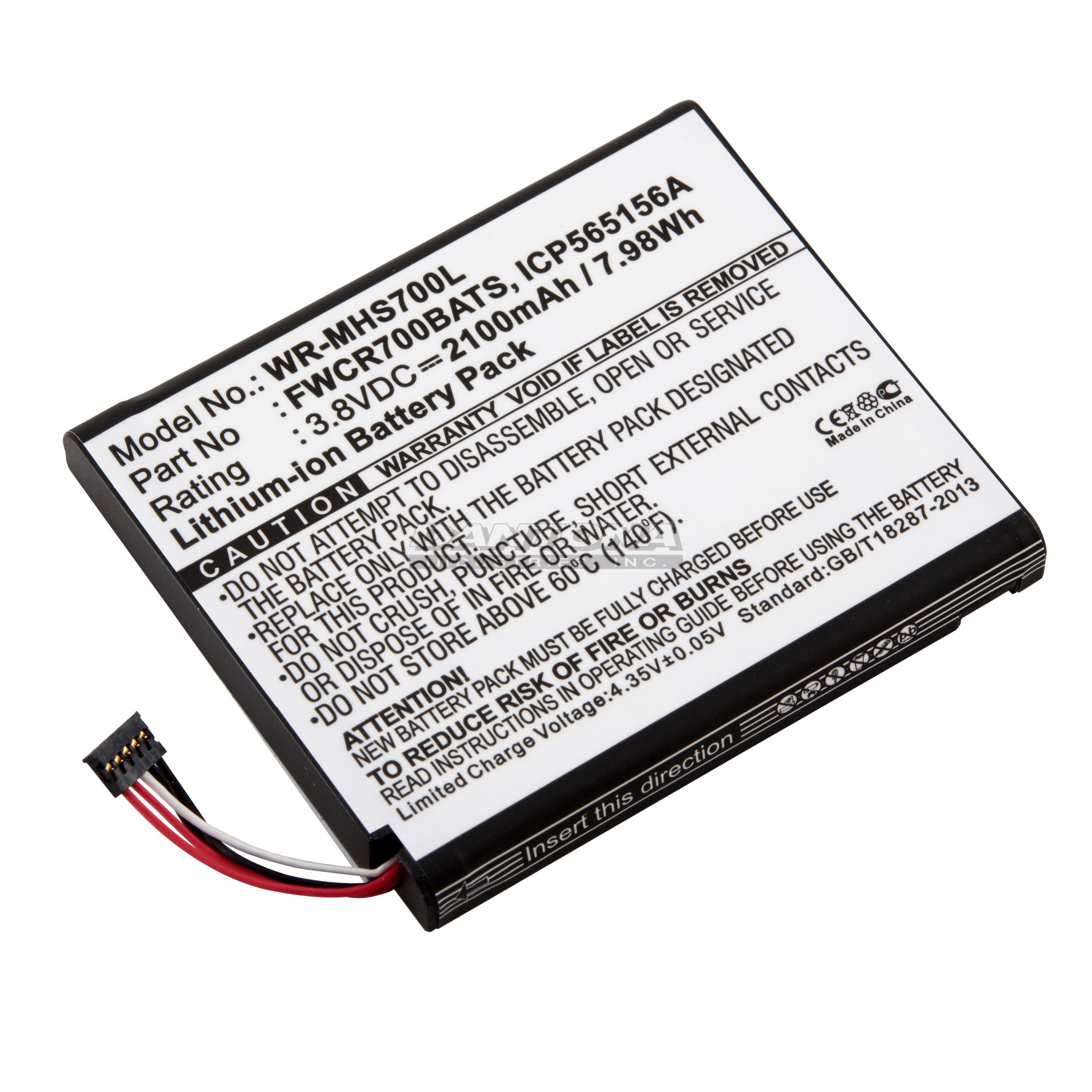 wr-mhs700l Battery